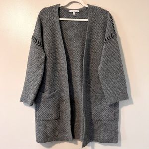 Autumn Cashmere Charcoal Textured Cardigan